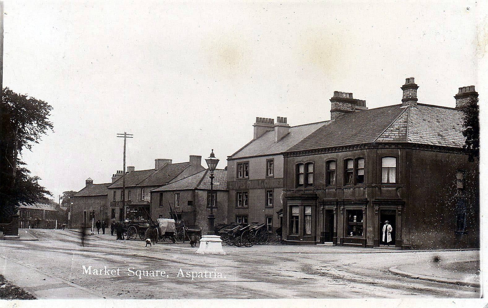 The historic stone offices of the Aspatria Agricultural Co-operative Society in Cumbria, England
