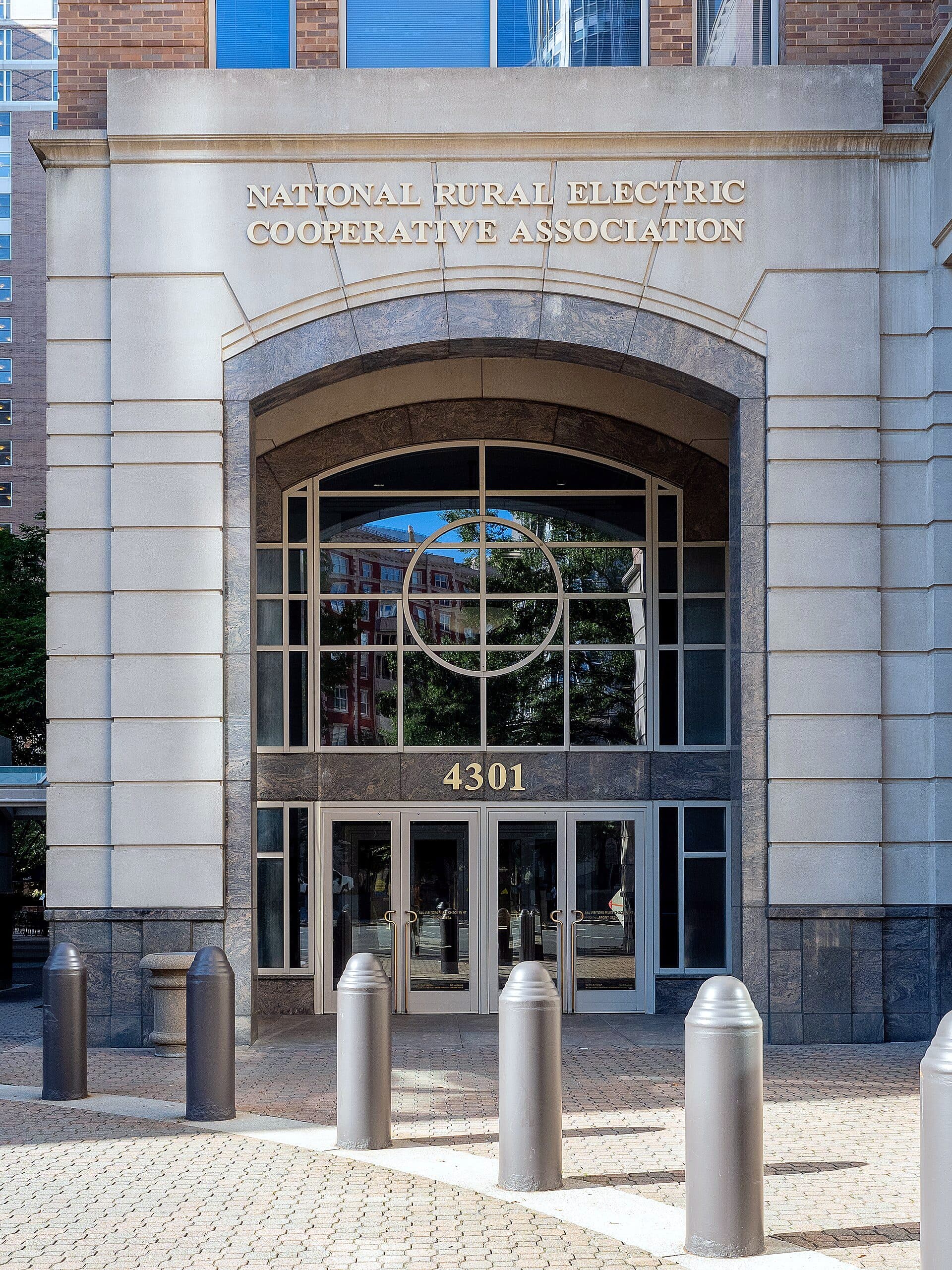 The headquarters of the National Rural Electric Cooperative Association in Arlington, Virginia