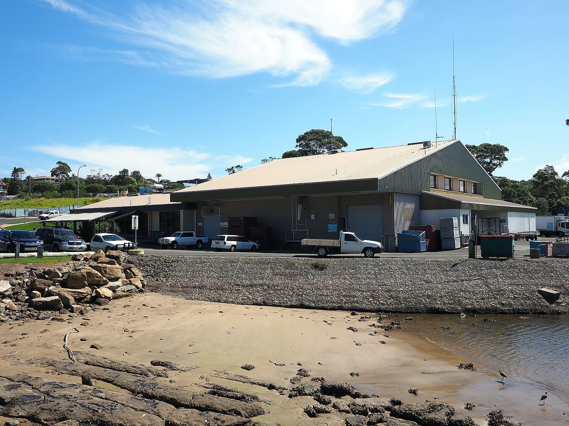 The Ulladulla fishermen's cooperative on the harbour in New South Wales, Australia
